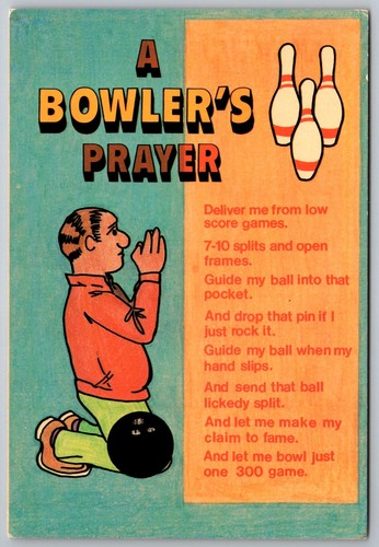 Bowler prayer bowling - bowler's,